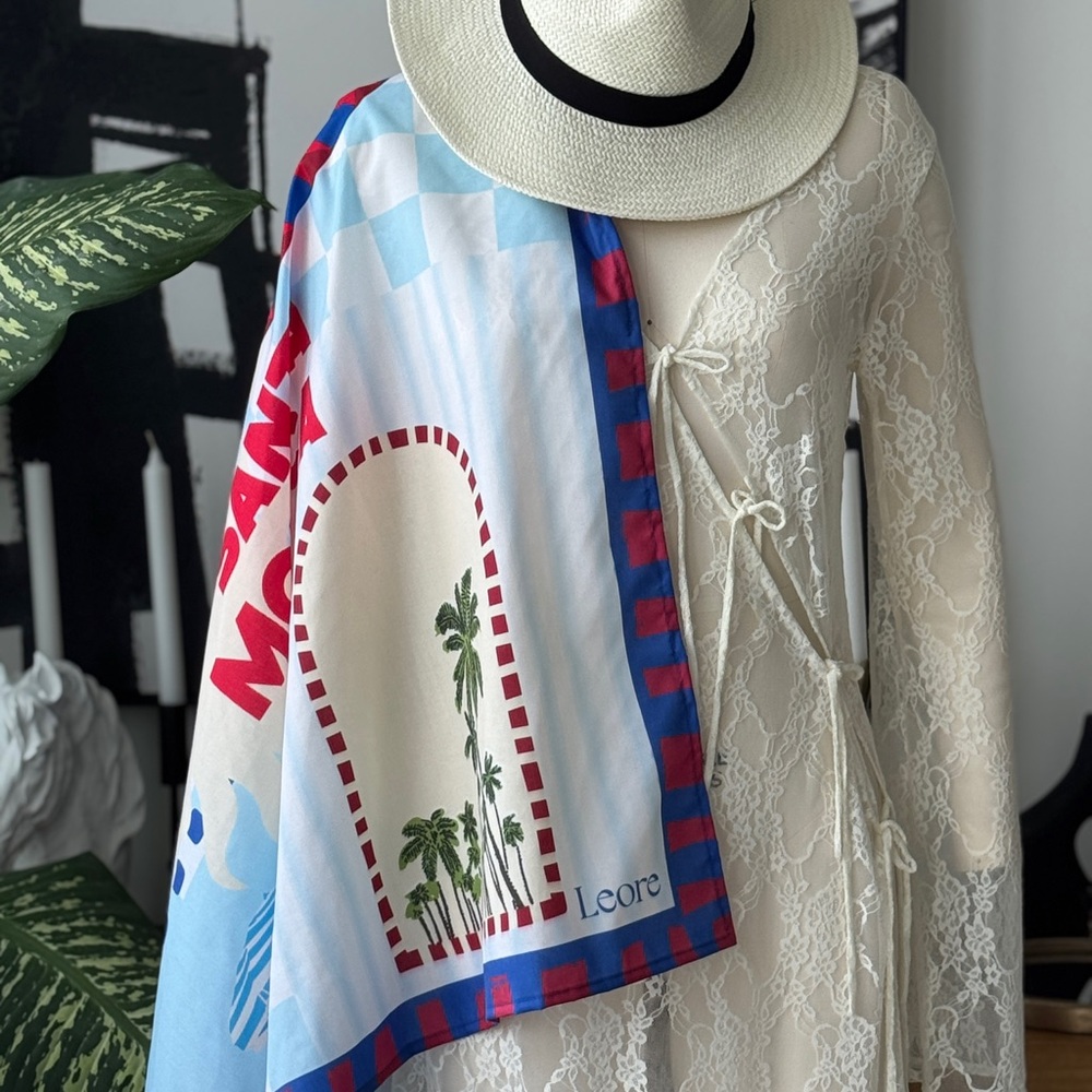 Leore Toronto Santa Monica Route 66 Design Scarf